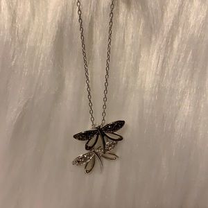 Sterling silver / with Diamond accents necklace